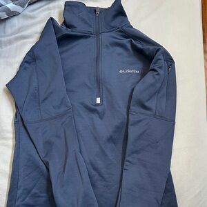 Columbia Blue Quarter-Zip Pullover